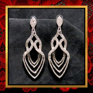 New Fancy Drop Rhinestone Earrings #739